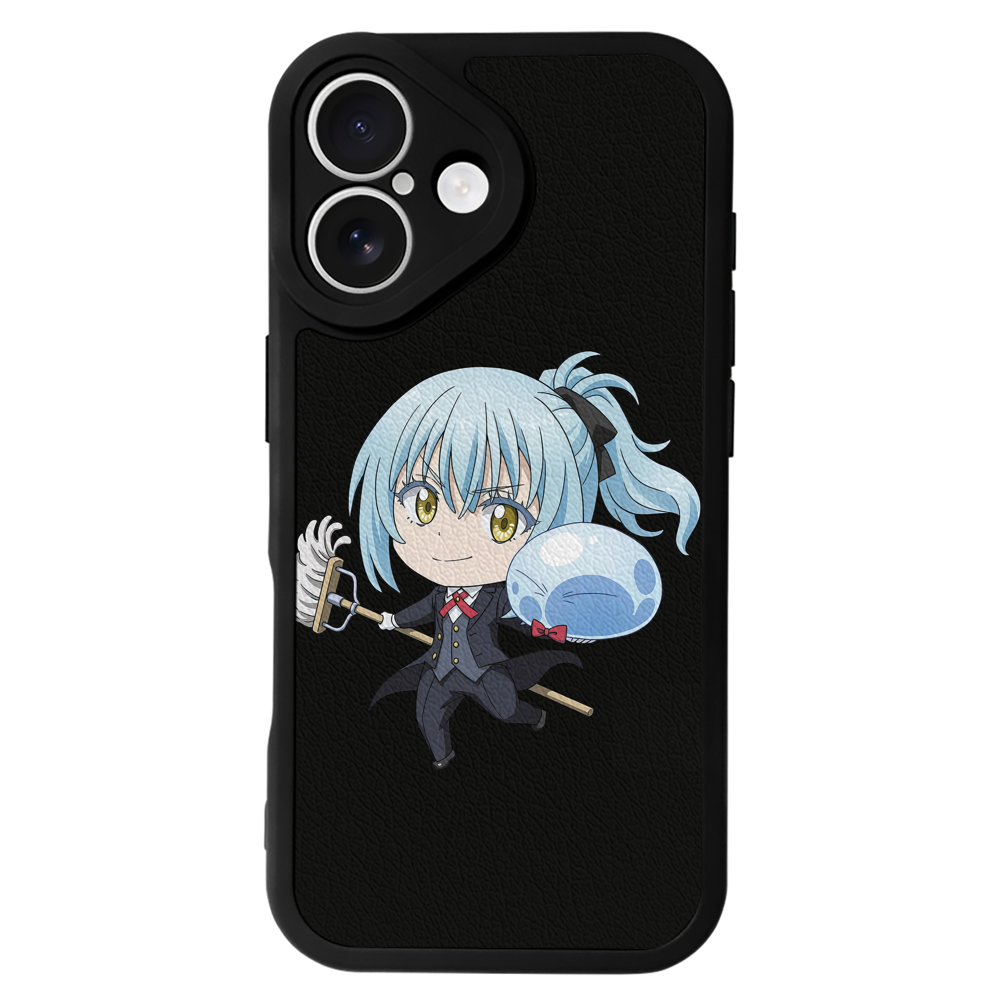 （画像用） 転スラ Regarding Reincarnated to Slime 【iPhone 16シリーズ対応】シリコンスマホケース（レザー調） 材質：シリコン